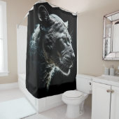 Ghosted Gray Cougar Duschvorhang (Beispiel)