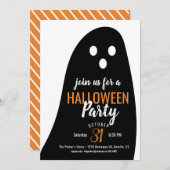 Ghosted Halloween-Party Einladung (Vorne/Hinten)