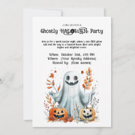 Ghosted Halloween-Party Einladung