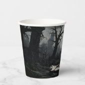 Ghosted Hexches Manor Halloween Pappbecher (Vorderseite)