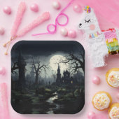 Ghosted Hexches Manor Halloween Pappteller (Party)