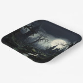 Ghosted Hexches Manor Halloween Pappteller (Gewinkelt)