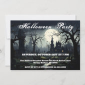 Ghosted Hexches Manor Halloween-Party Einladung (Vorderseite)