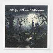 Ghosted Hexches Manor Halloween Serviette (Vorderseite)
