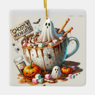 Ghosted Latte Keramikornament