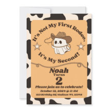 Ghosted "Not My First Rodeo" 2. Geburtstag Einladu