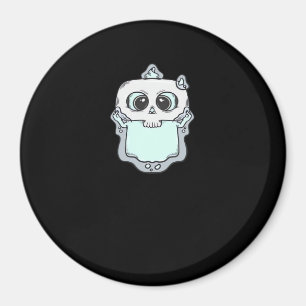 Ghosted Peekaboo Magnet