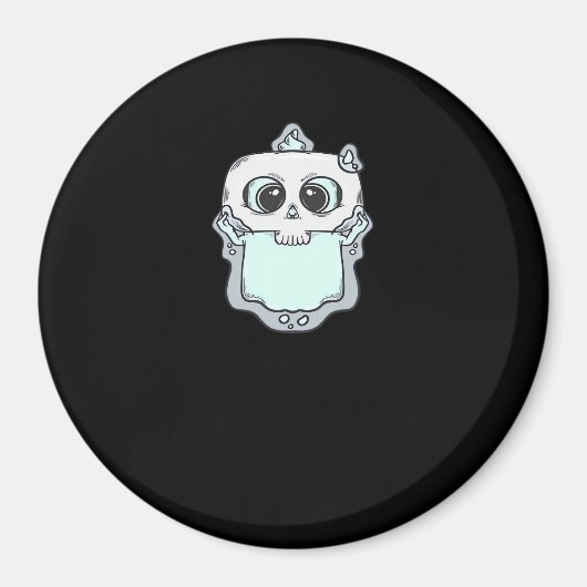 Ghosted Peekaboo Magnet (Vorne)