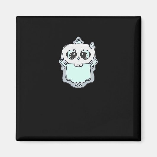 Ghosted Peekaboo Magnet (Vorne)