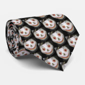 Ghosted Skull Halloween-Krawatte Krawatte (Gerollt)