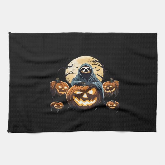 Ghosted Sloths Midnight Haunt Classic T - Shirt Geschirrtuch (Horizontal)