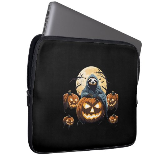 Ghosted Sloths Midnight Haunt Classic T - Shirt Laptopschutzhülle (Vorne Rechts)