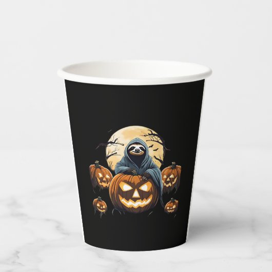 Ghosted Sloths Midnight Haunt Classic T - Shirt Pappbecher (Vorderseite)