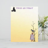 Ghosted Talia mit Raven Halloween Stationery (Stehend Vorderseite)