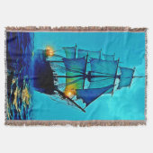 Ghosted Tall Ship Sea Voyage Design Decke (Vorderseite)