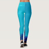 Ghosted Tall Ship Sea Voyage Design Leggings (Rückseite)