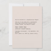 Ghosted Tea Party Vibes Einladung (Rückseite)