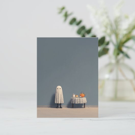 Ghosted Tea Party Vibes Einladungspostkarte (Stehend Vorderseite)