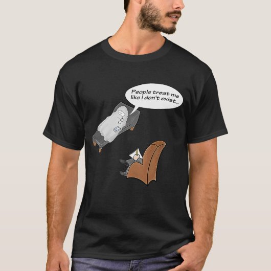 Ghosted Therapeut Geist auf Sofa halloween T-Shirt (Vorderseite)