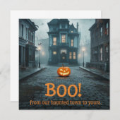Ghosted Town Square Halloween Design (Vorne/Hinten)