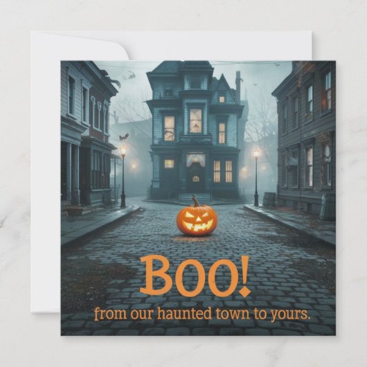 Ghosted Town Square Halloween Design (Vorderseite)