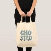 Ghosted Translucent Ghost-Typografie Lustiger Dati Tragetasche (Vorderseite (Produkt))
