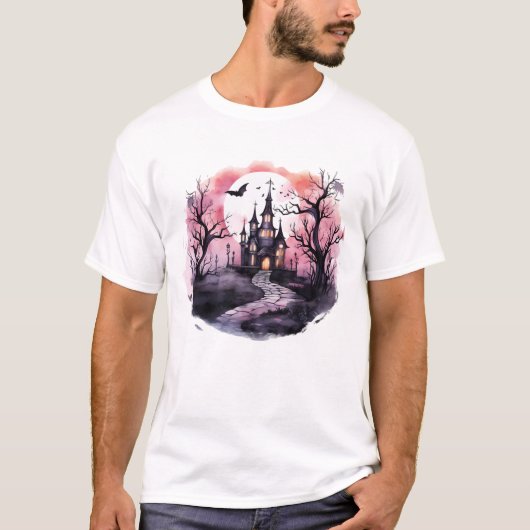 Ghosted Vibes: Spuk Haussammlung T-Shirt (Vorderseite)