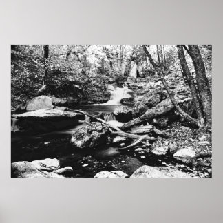 Ghosted Waterfall Poster