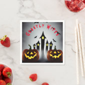 Ghosted Wipes Creepy Halloween Jack 'o Lantern Serviette (Beispiel)