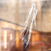 Ghosted Woman Fensteraufkleber (Blatt 2)