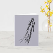 Ghosted Woman Karte (Gelbe Blume)