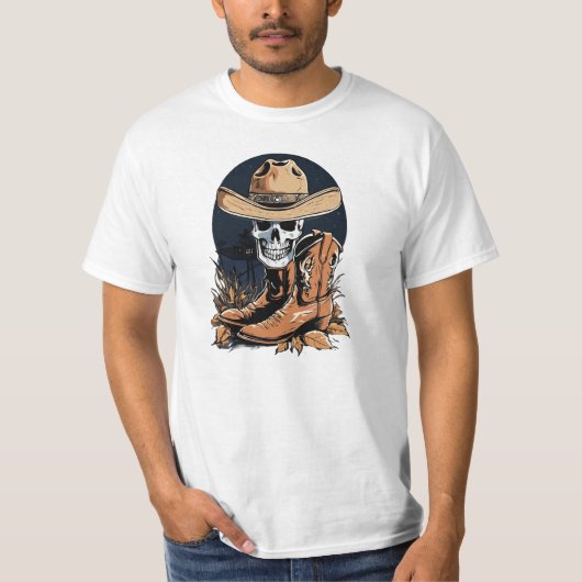 Ghosted Wrangler: Erstaunlicher Western T-Shirt (Vorderseite)