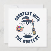 Ghostest Funny Spooky Witch Einladung (Rückseite)