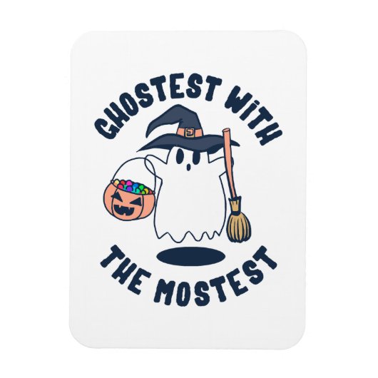 Ghostest Funny Spooky Witch Magnet (Vertikal)