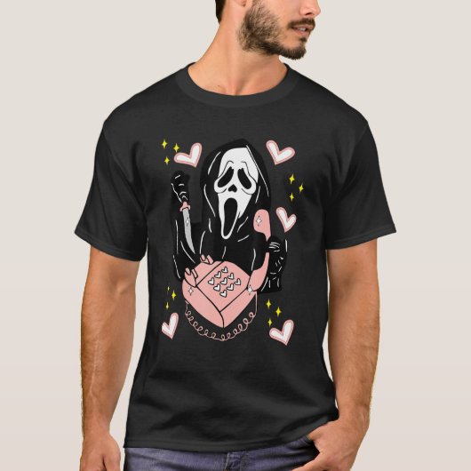 Ghostface Calling Halloween Funny And Scream You H T-Shirt (Vorderseite)