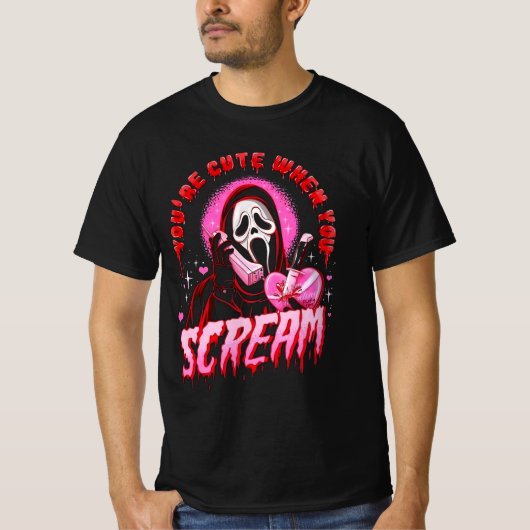 Ghostface niedlich T-Shirt (Vorderseite)