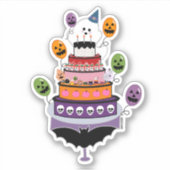 Ghostie Boo Day Celebration Aufkleber (Vorderseite)