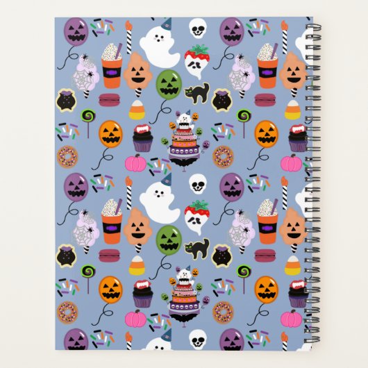 Ghostie Boo Day Celebration Pattern Planer (Rückseite)