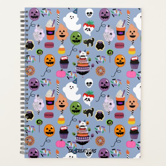Ghostie Boo Day Celebration Pattern Planer (Vorderseite)