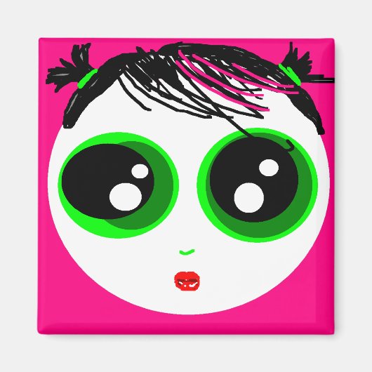 Ghostie Girl Magnet (Hellrosa) (Vorne)