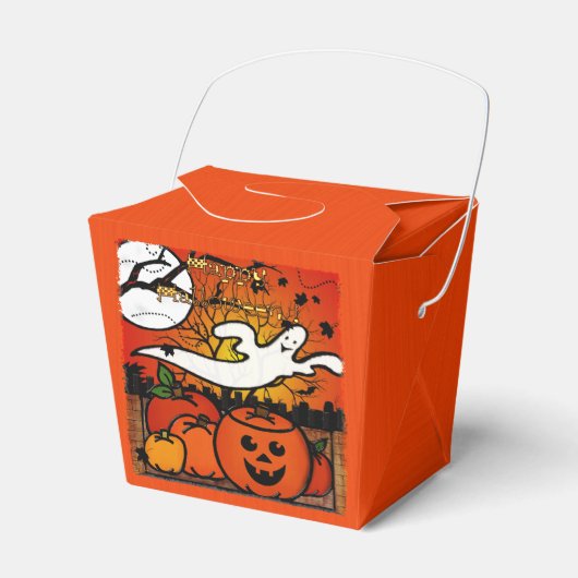 Ghostie Whimsical Halloween TRICK ODER TREAT PARTY Geschenkschachtel (Vorderseite)