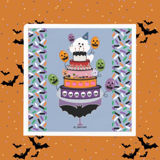 Ghostie's Boo Day Celebration Serviette