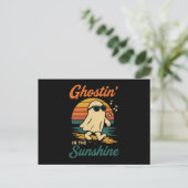 Ghostin-Geist-Halloween Feiertagspostkarte (Stehend Vorderseite)