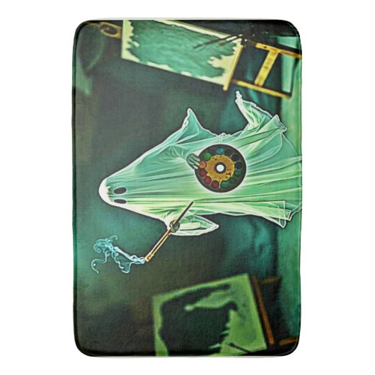 Ghosting Artist's Eerie Meisterwerk Badematte (Vorderseite Vertikal)