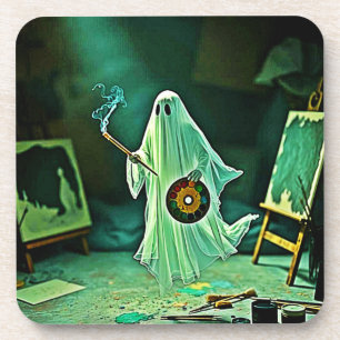 Ghosting Artist's Eerie Meisterwerk Getränkeuntersetzer