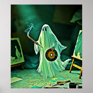 Ghosting Artist's Eerie Meisterwerk Poster