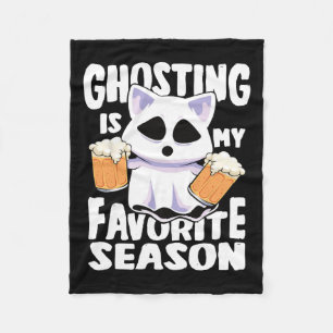Ghosting ist meine Lieblings-Jahreszeit Halloween- Fleecedecke