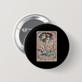 Ghosting Pendejos Funny Día De Los Muertos Tarot C Button (Vorne & Hinten)