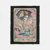 Ghosting Pendejos Funny Día De Los Muertos Tarot C Fleecedecke (Vorderseite)