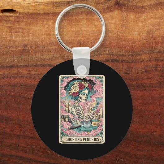Ghosting Pendejos Funny Día De Los Muertos Tarot C Schlüsselanhänger (Vorderseite)